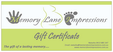 Memory Lane Impressions Gift Voucher