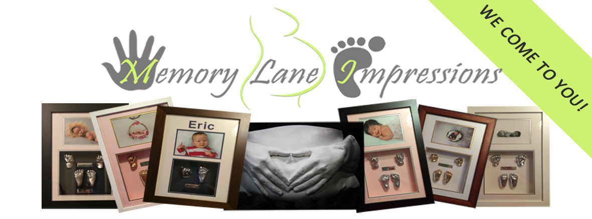 Memory Lane Impressions mobile baby hands and feet casting.