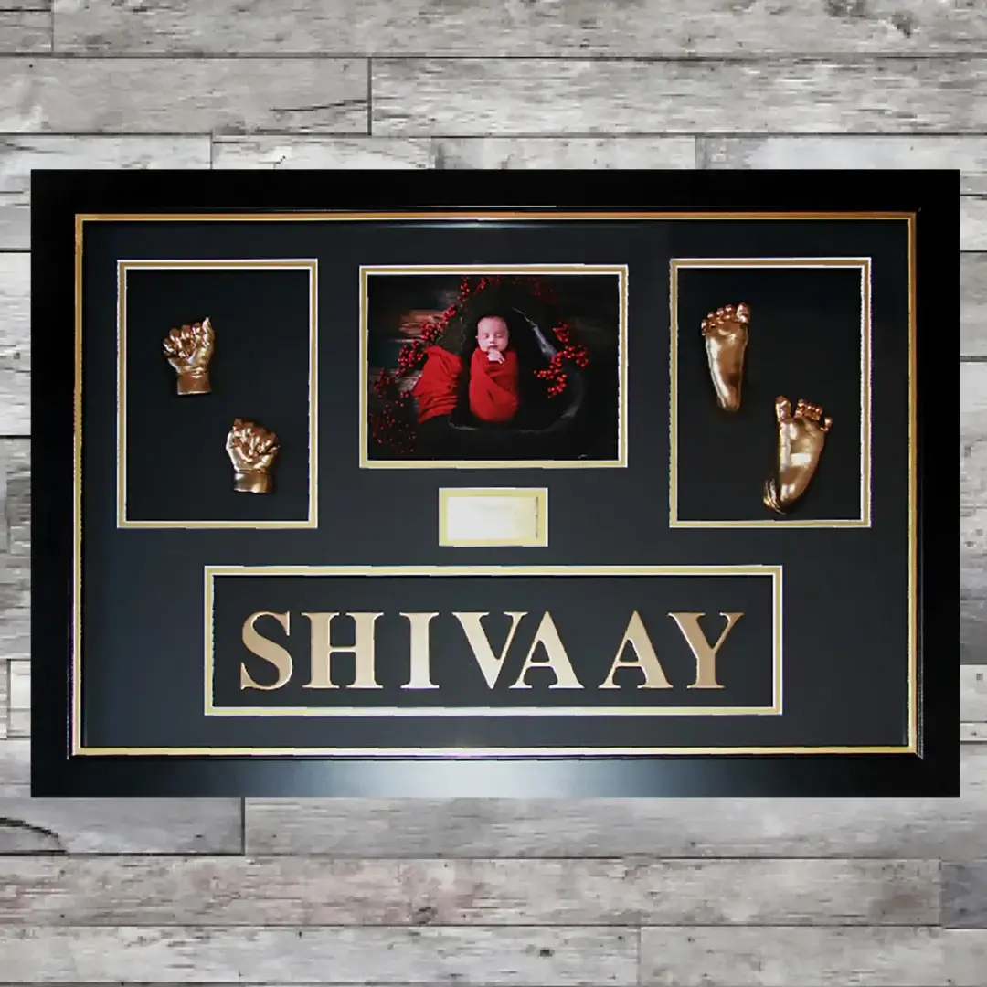 Baby keepsake frame