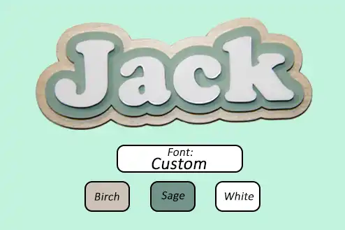 Custome acrylic name sign, 3 Layer name sign, 3 layer acrylic sign
