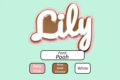 Custome acrylic name sign, 3 Layer name sign, 3 layer acrylic sign
